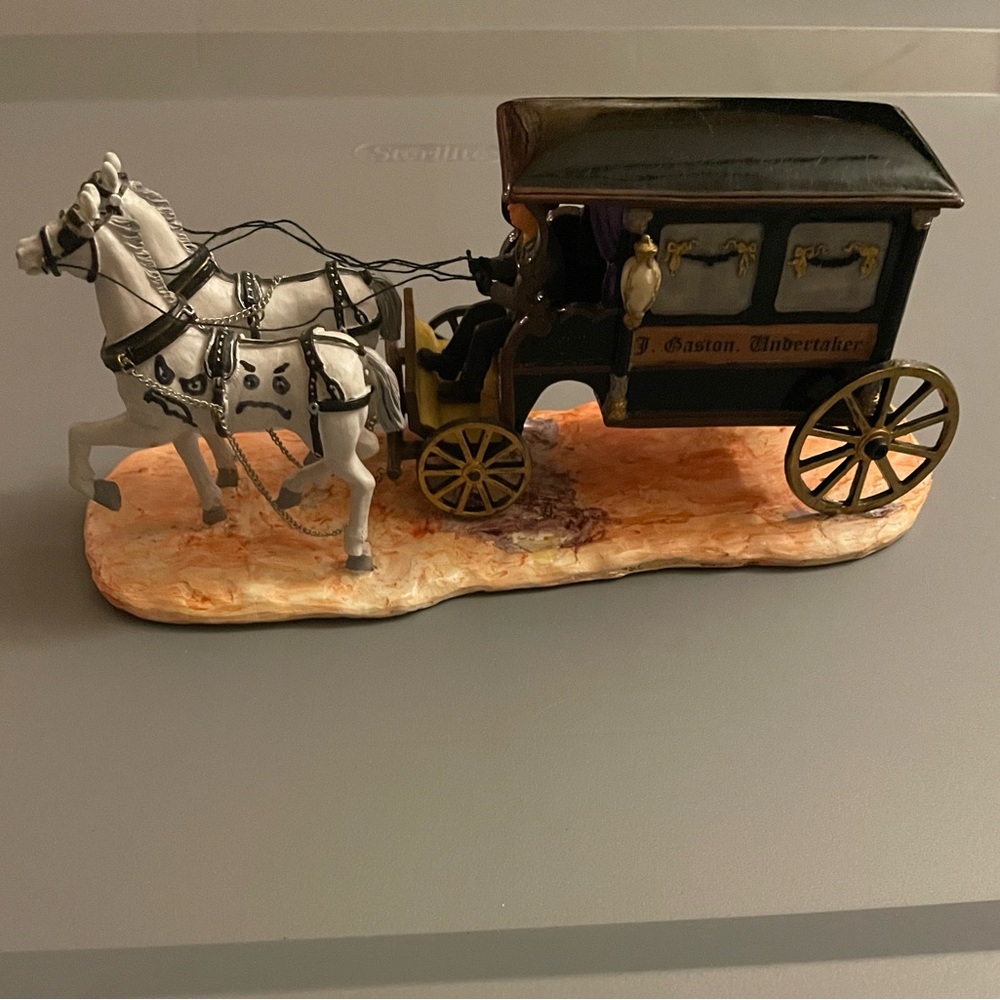 Lemax Spooky Town UNDERTAKER'S CARRIAGE Halloween 2000